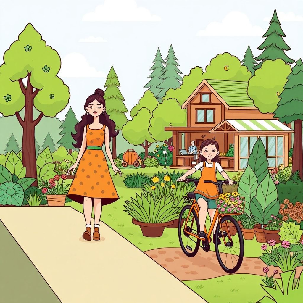 sustainable fashion runway show with eco-friendly designs, zero waste lifestyle with reusable products and composting, commun