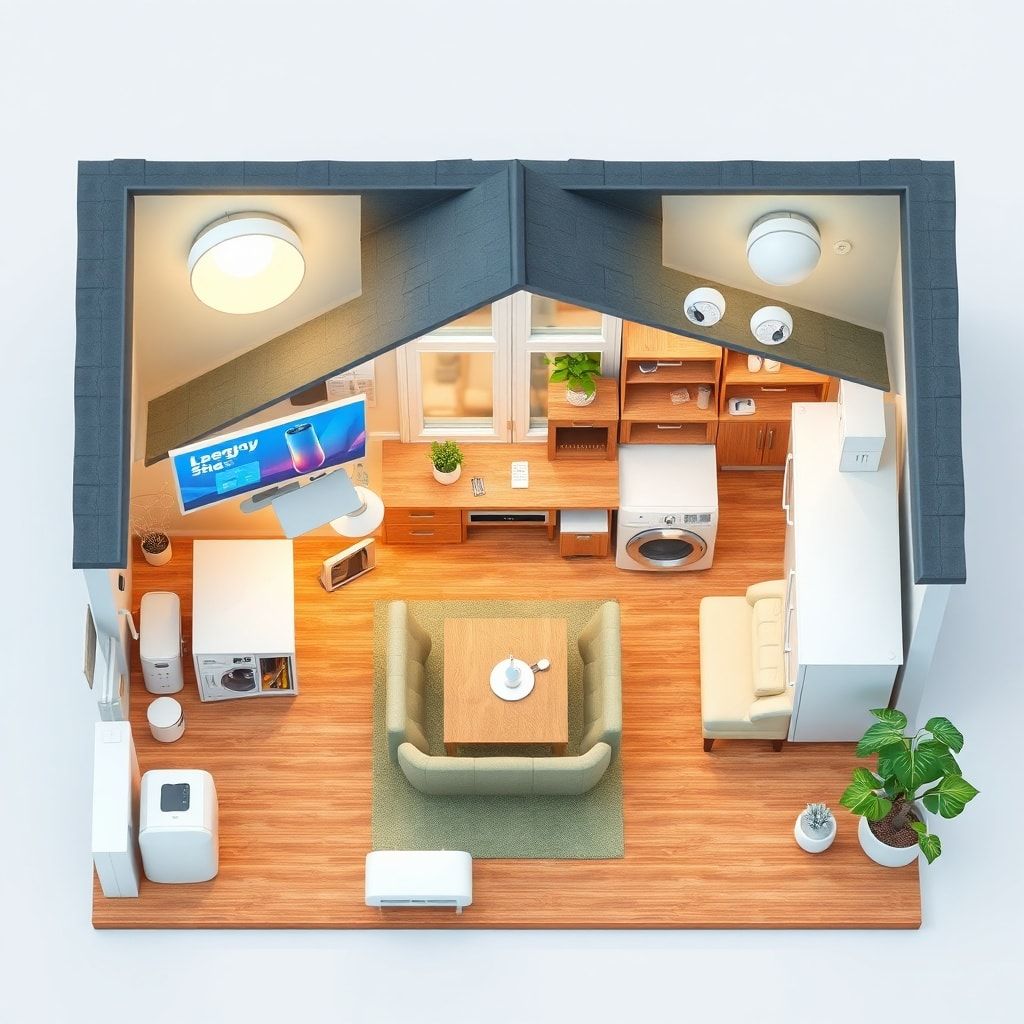 innovative - smart home technology devices, energy-efficient appliances, home automation system