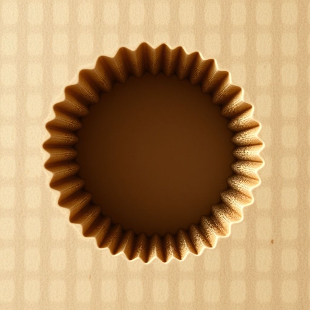 exploring - A close-up view of a corrugated cardboard showing its fluted inner layer, symbolizing the energy-efficient produc