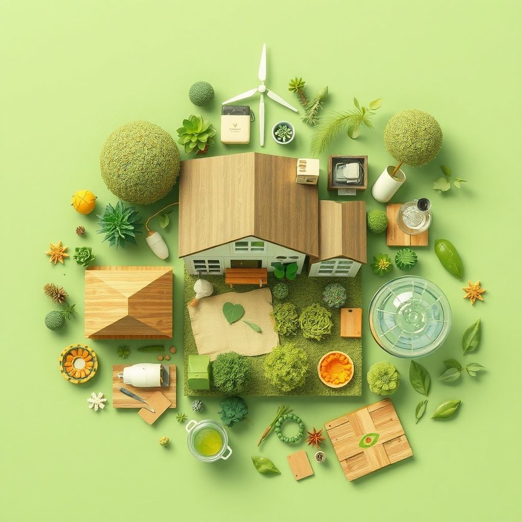 eco-friendly household items, sustainable living products, green energy sources