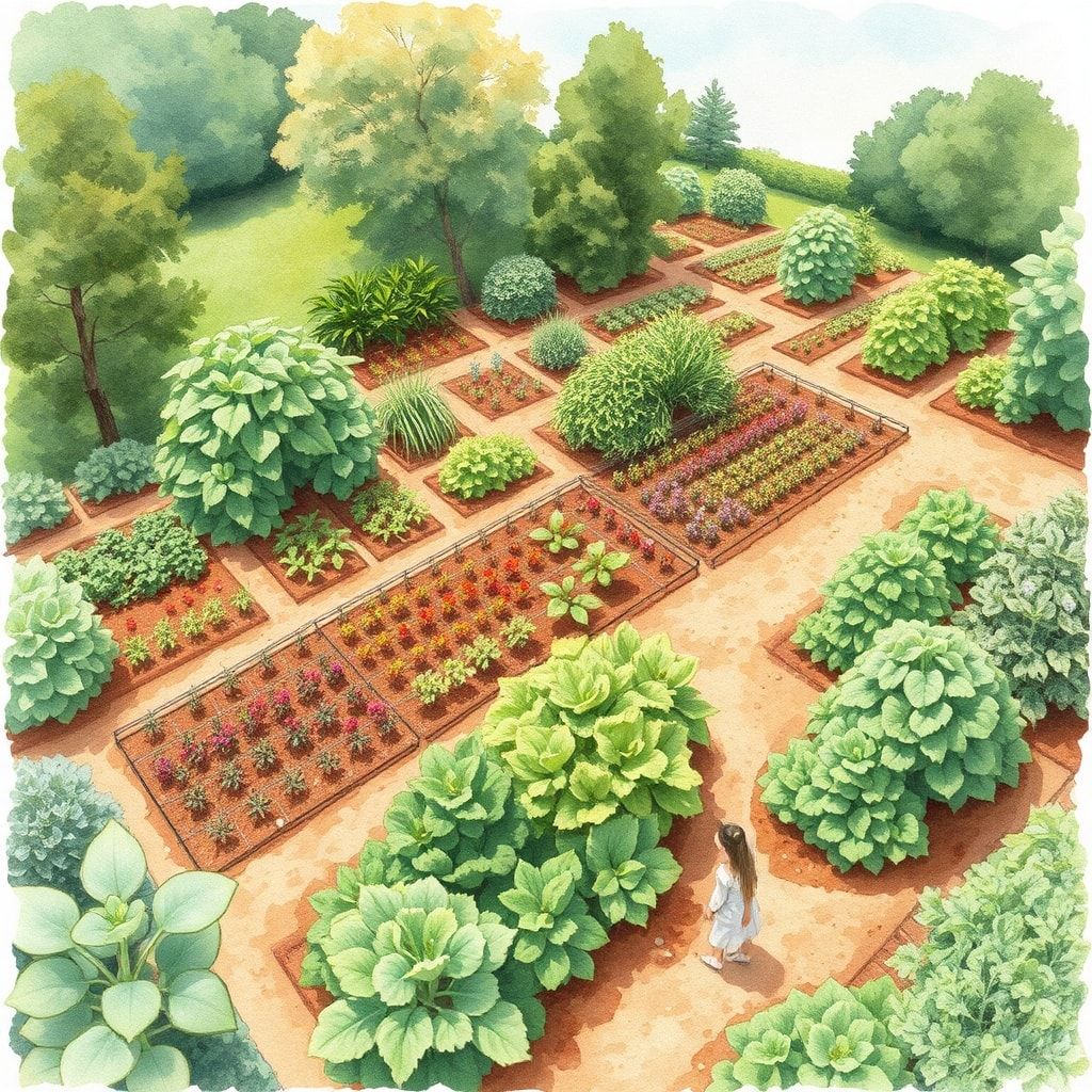 organic vegetable garden, sustainable agriculture, farm-to-table lifestyle
