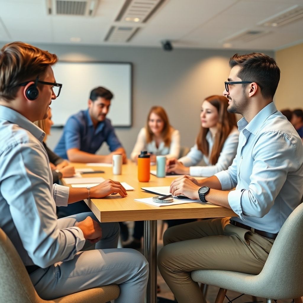 10 Innovative Ideas to Transform Your Business Today 4 professional development workshop with employees learning new skills, mentorship program pairing experienced professionals wi