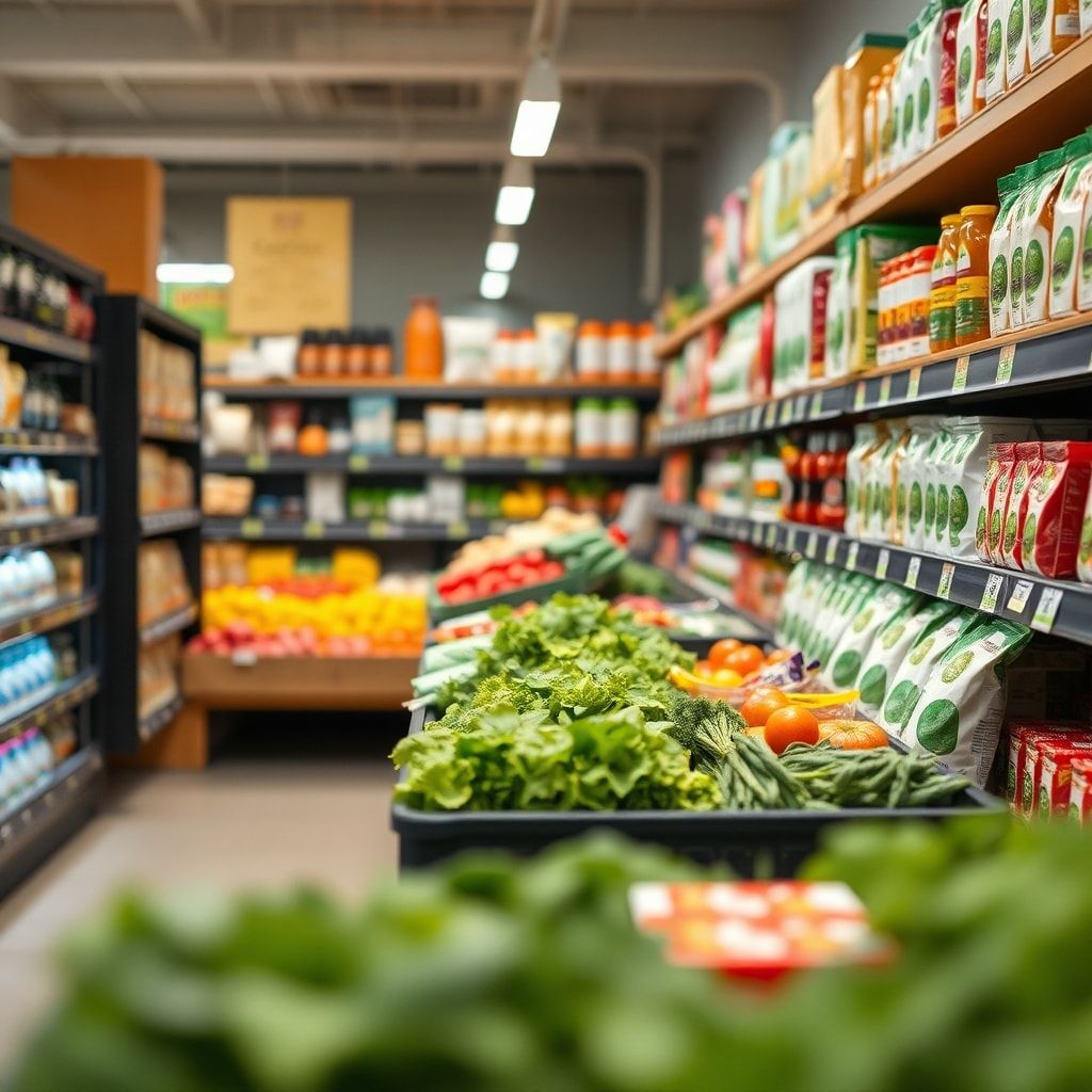 zero-waste grocery store with sustainable packaging options