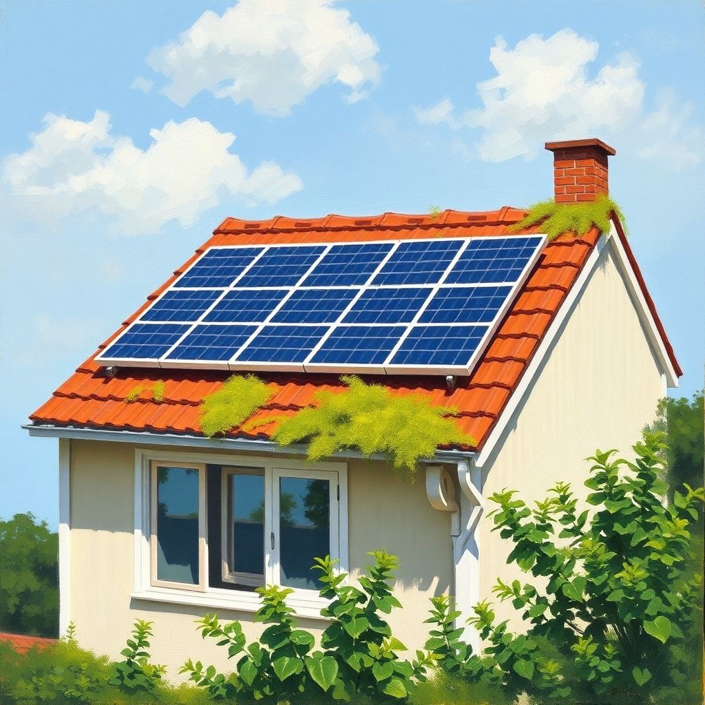 solar panels on a rooftop, renewable energy source, green technology, clean power, environmental conservation, eco-friendly h