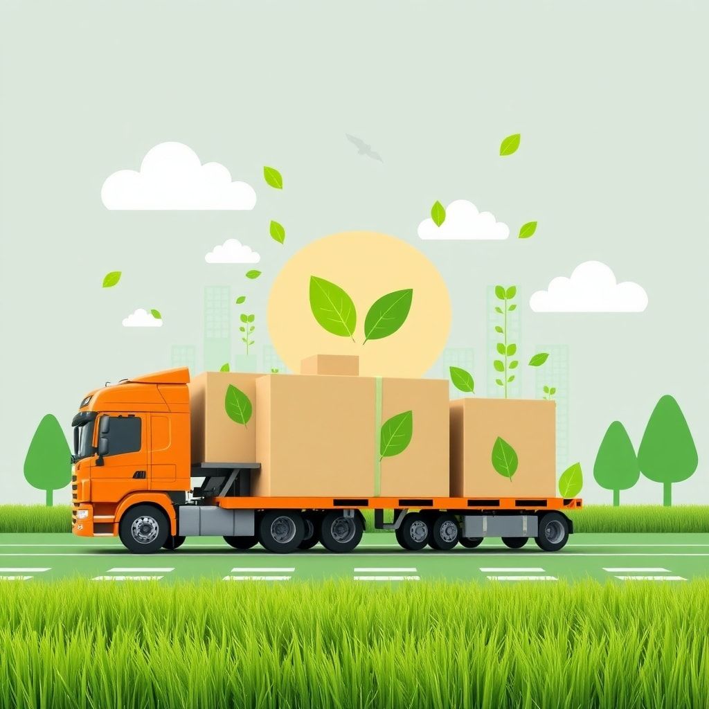 cuttingedge - ecofriendly logistics and supply chain industry with sustainable packaging materials, green transportation meth