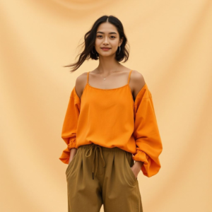 sustainable fashion brand using organic materials, recycled fabrics, and ethical labor practices