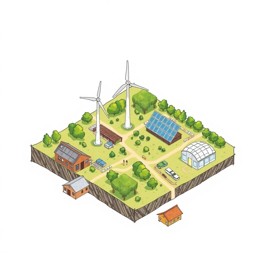 sustainable - renewable energy sources and green technology