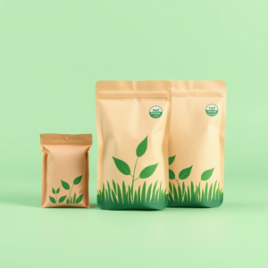modern eco-friendly packaging materials, biodegradable plastics, recyclable paper packaging, sustainable packaging production line, green packaging solutions