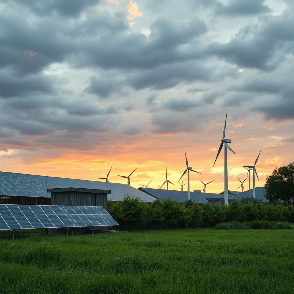 sustainable - renewable energy sources and green technology