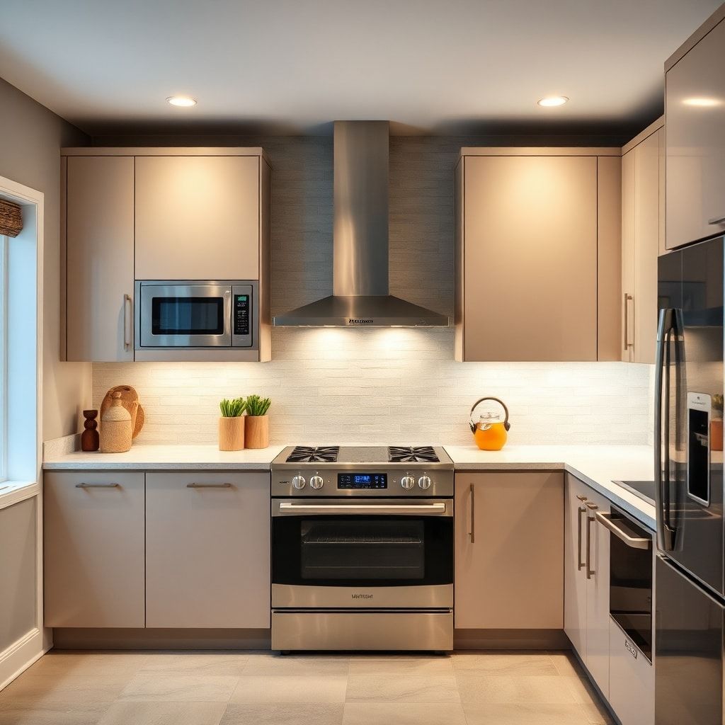 sustainable - energy-efficient appliances in a modern kitchen
