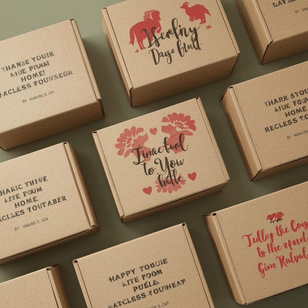 innovative - personalized corrugated boxes with custom messages and unique designs