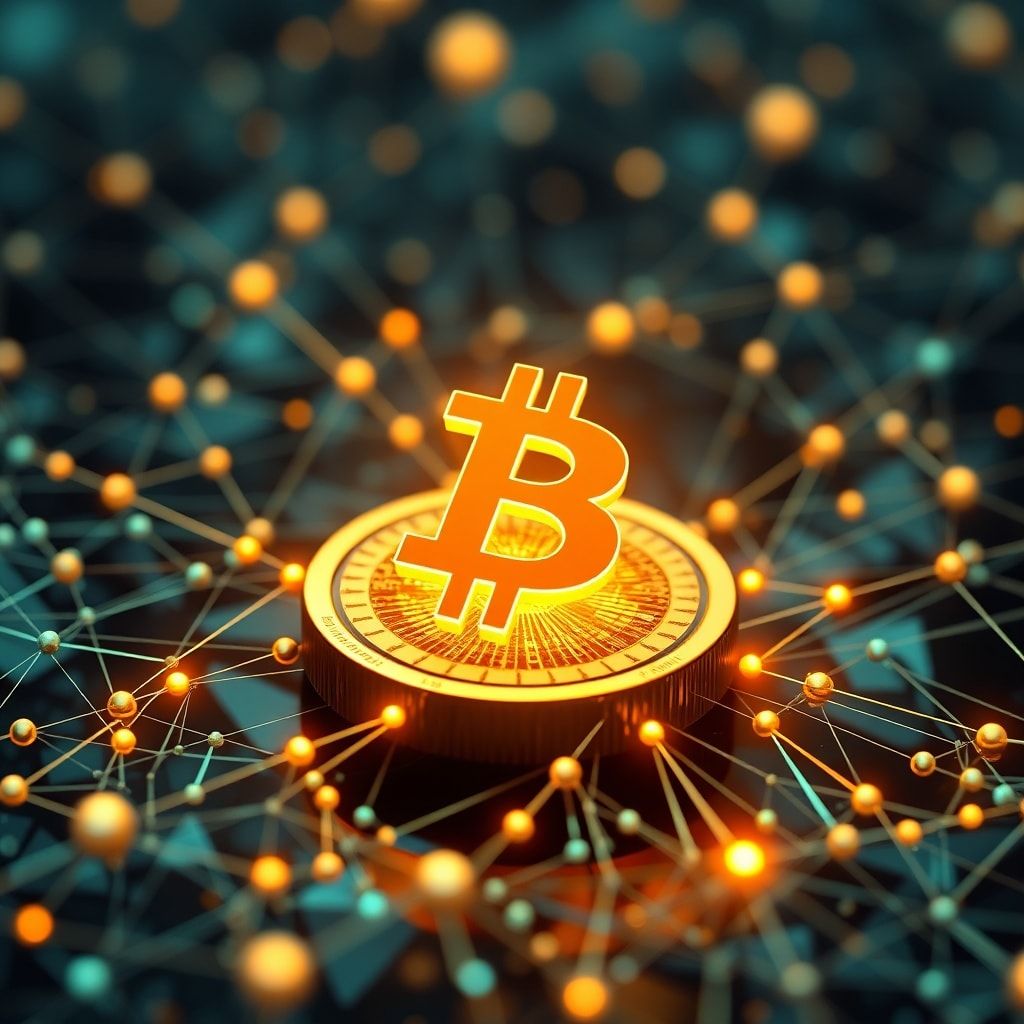 innovations - Blockchain technology in use, secure transactions, decentralized network, cryptocurrency, smart contracts, digi