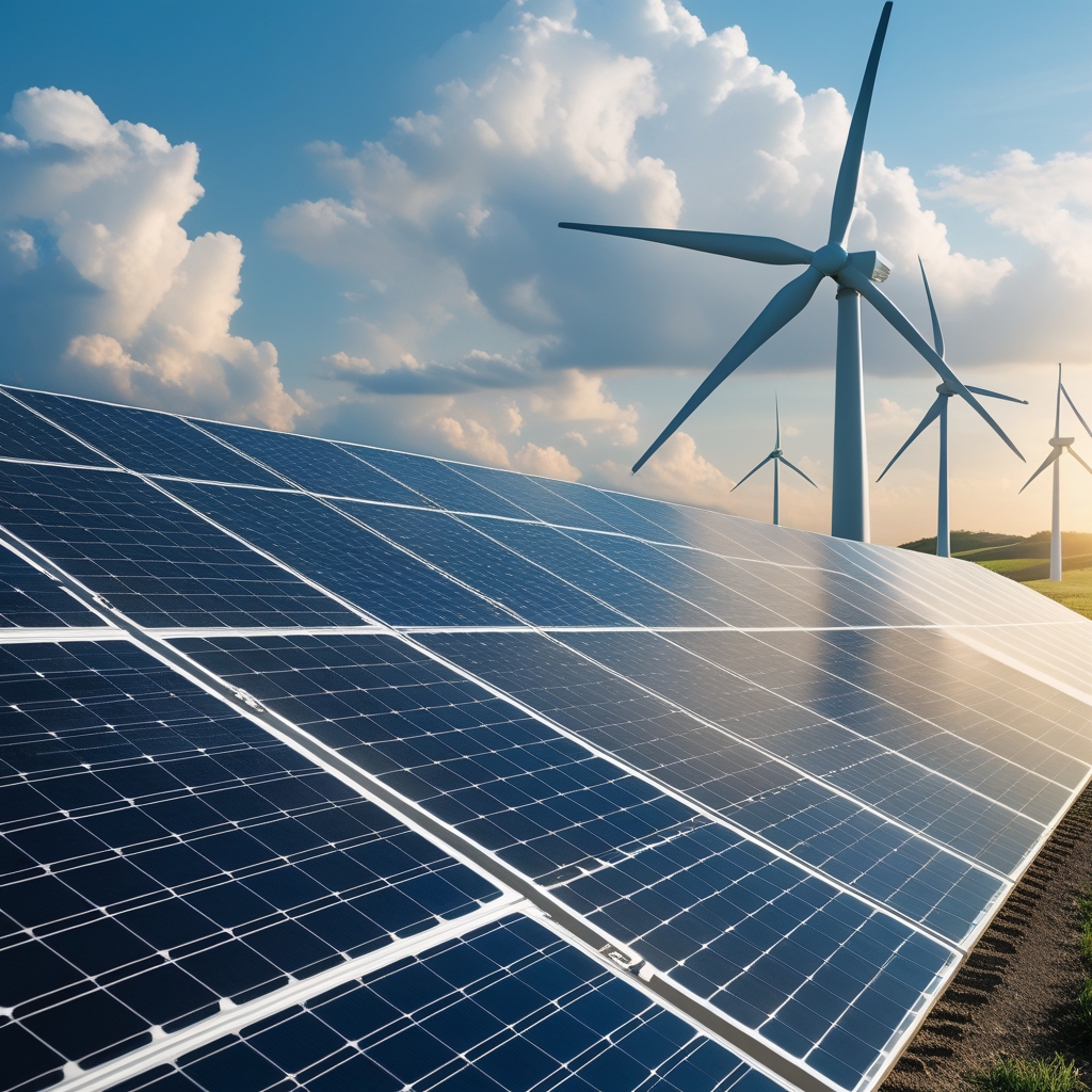sustainable - Renewable energy sources such as solar panels and wind turbines to reduce carbon footprint