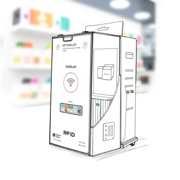 latest - smart packaging solution with RFID technology, interactive features for consumers, sleek and modern design, user-fri