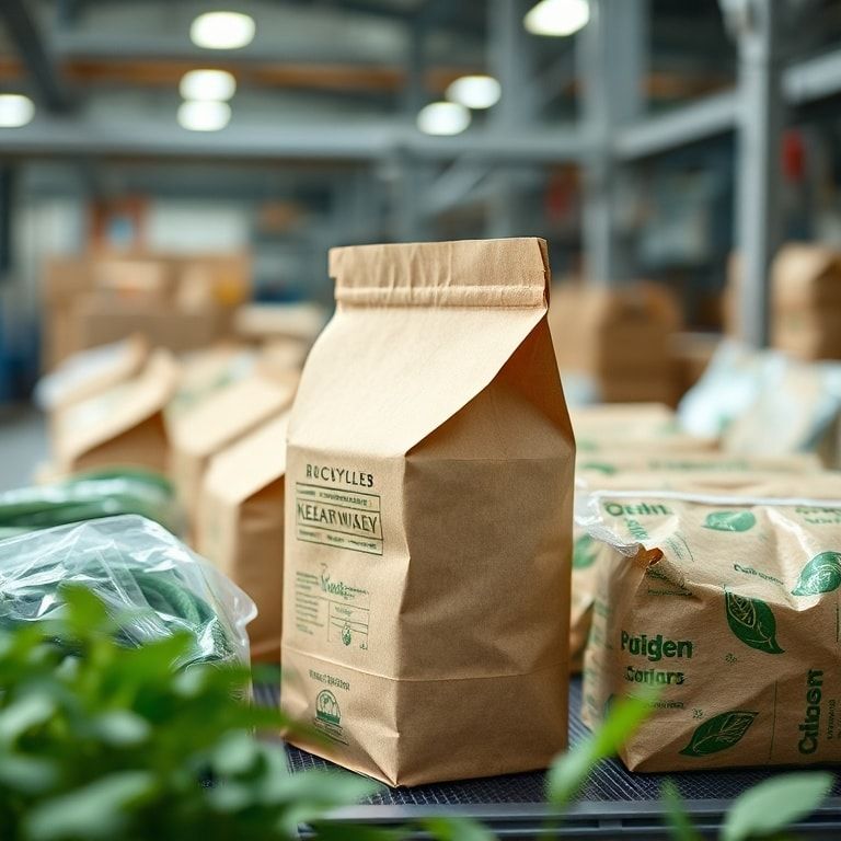 essential - recycled paper pulp packaging process, sustainable manufacturing practices, eco-friendly production methods, gree
