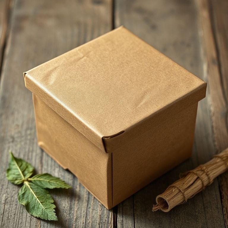 ancient packaging materials such as leaves, clay, and wood used by early civilizations, vintage cardboard box from the 19th century, industrial revolution era, historical packaging artifacts, traditional packaging techniques
