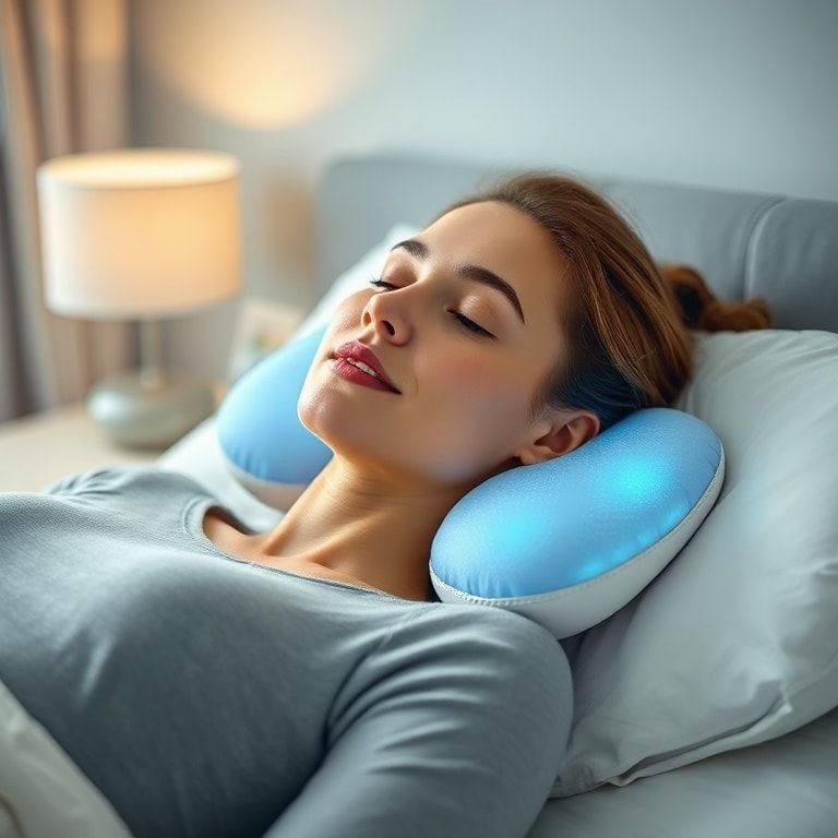 comfortable gel cooling pillow with soft, breathable cover, ergonomic design for neck support, temperature-regulating gel-infused material, hypoallergenic and resistant to dust mites and allergens